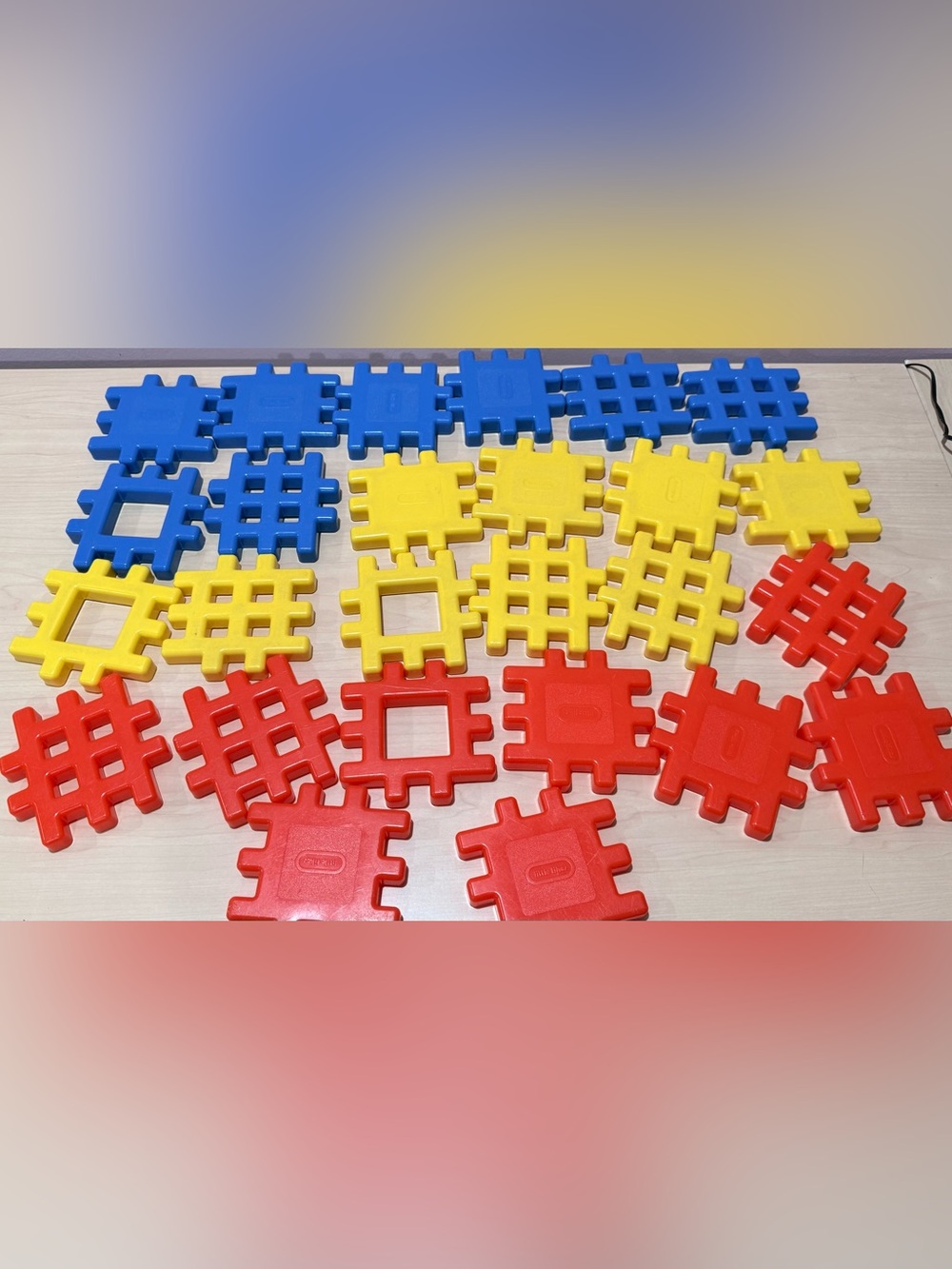 Little Tikes Interlocking Building Tiles - Red, Yellow, Blue